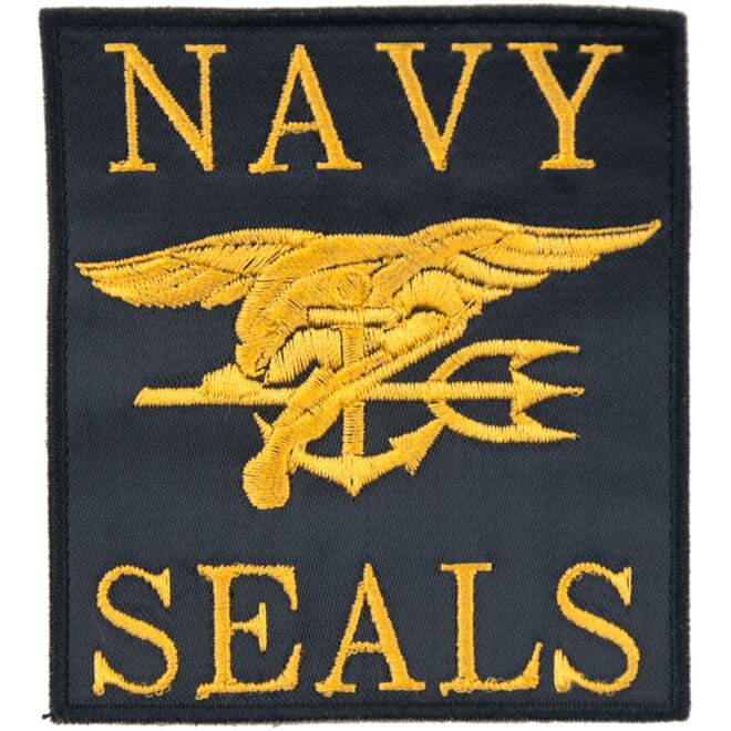 Levně Nášivka: NAVY SEALS s nápisem černá | žlutá