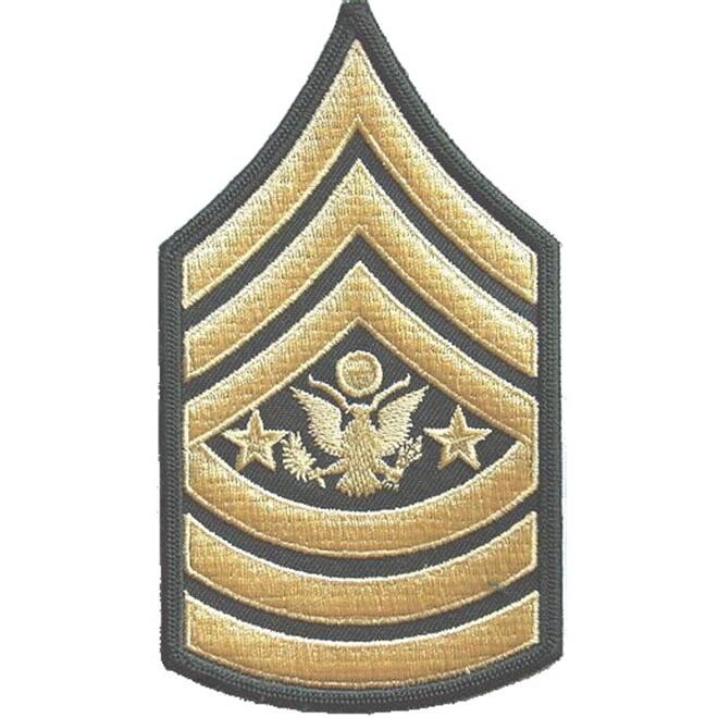 Levně Nášivka: Hodnost US ARMY rukávová Sergeant Major of the Army olivová | žlutá