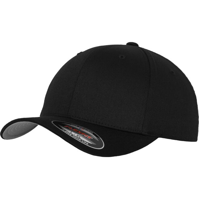 Levně Čepice Baseball Cap Flexfit Wooly Combed černá | šedá