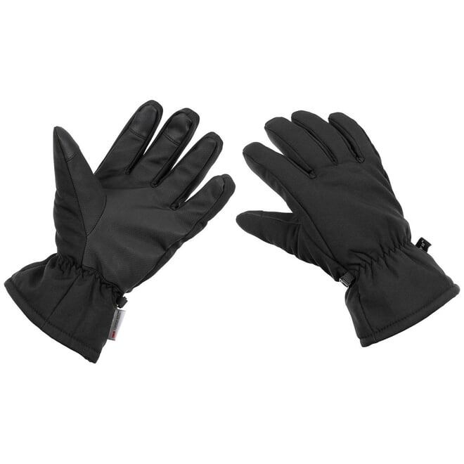 Levně Rukavice Soft Shell 3M Thinsulate černé