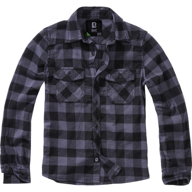 Levně Košile dětská Kids Check Shirt Long Sleeve černá | šedá