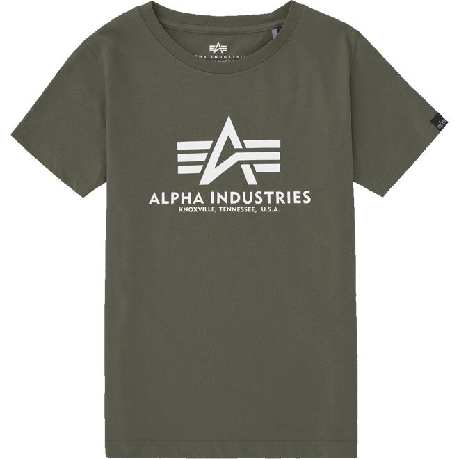 Levně Tričko dětské Alpha Basic T Kids/Teens dark olive