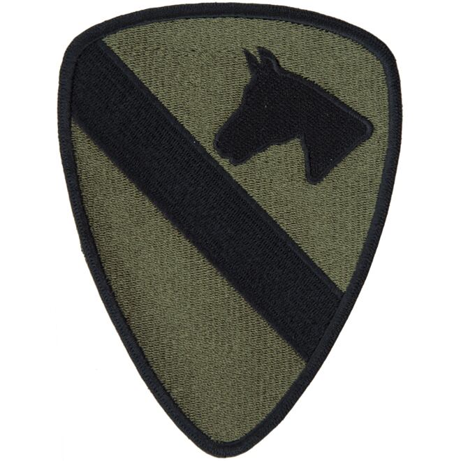 Levně Nášivka: Divize jízdní 1. (First Cavalry) olivová | černá