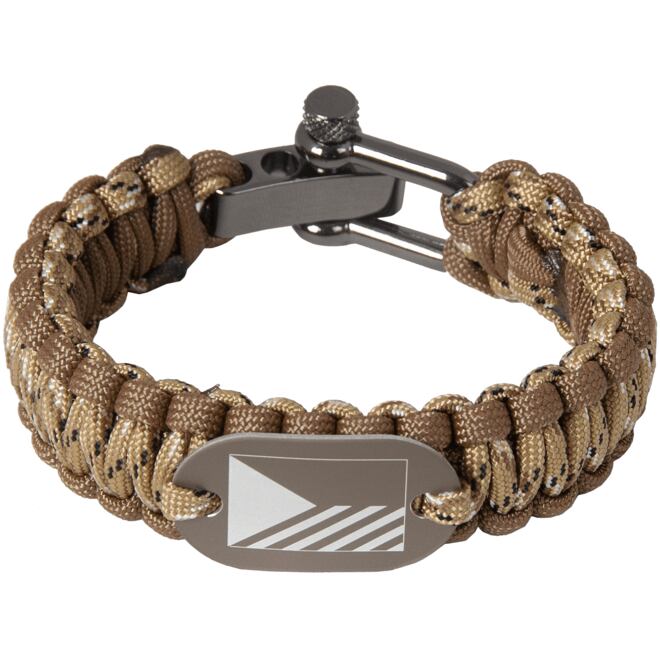 Levně Náramek Paracord AČR - vlajka pískový