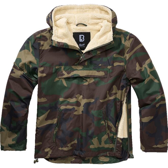 Levně Bunda Windbreaker Sherpa woodland
