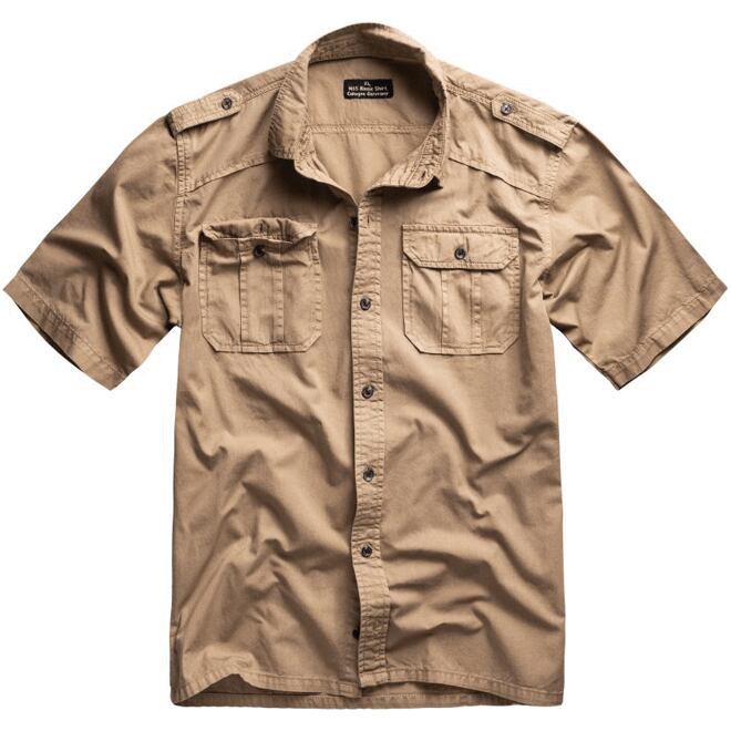 Levně Košile M65 Basic Shirt 1/2 béžová
