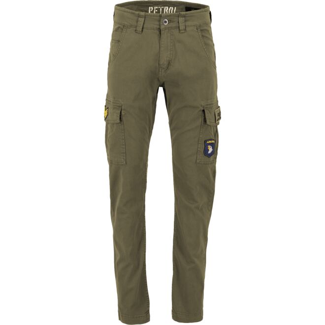 Levně Kalhoty Alpha Petrol Patch Pants olivová tmavá