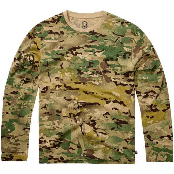 Levně Tričko Premium Longsleeve Shirt tactical camo
