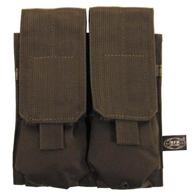Levně Pouzdro MOLLE na 2 zásobníky olivové
