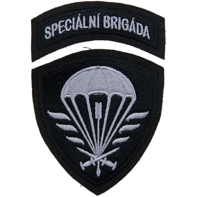 Levně Nášivka: SPECIÁLNÍ BRIGÁDA černá | šedá