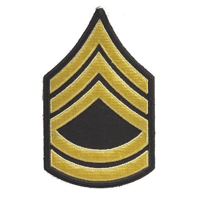 Levně Nášivka: Hodnost US ARMY rukávová Sergeant First Class černá | žlutá