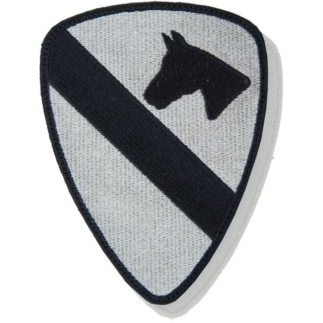 Levně Nášivka: Divize jízdní 1. (First Cavalry) šedá | černá