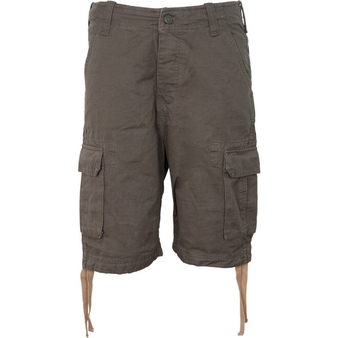 Levně Kalhoty krátké Vintage Shorts olivové
