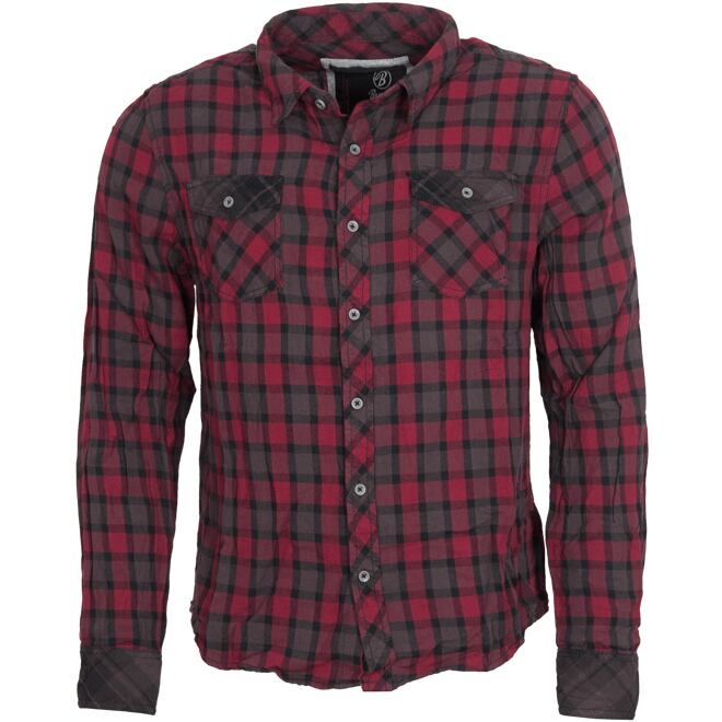 Levně Košile Checkshirt Duncan 1/1 červená | hnědá