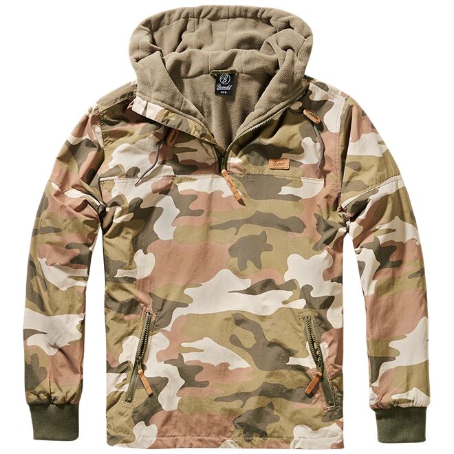 Levně Bunda Windbreaker Luke woodland světlá