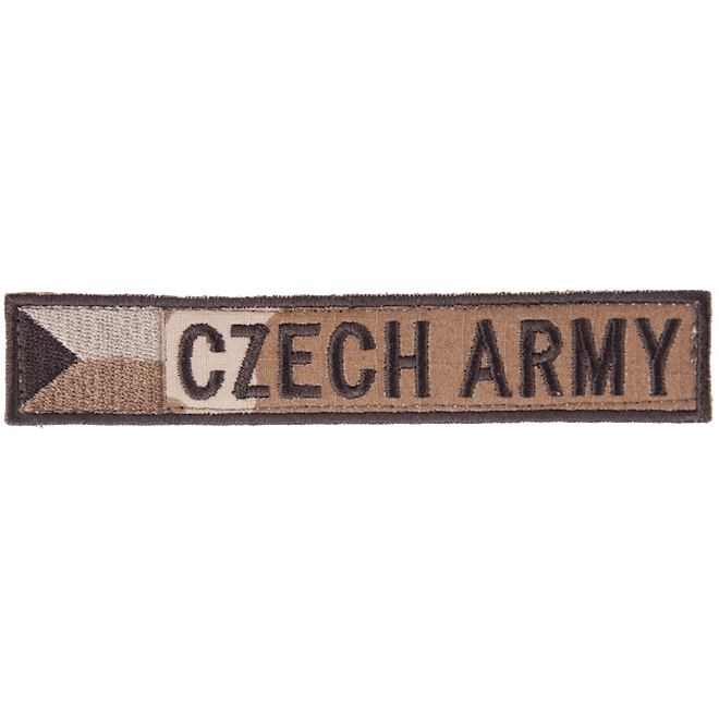 Levně Nášivka:CZECH ARMY - jmenovka s vlajkou vz. 95 béžový | bojová
