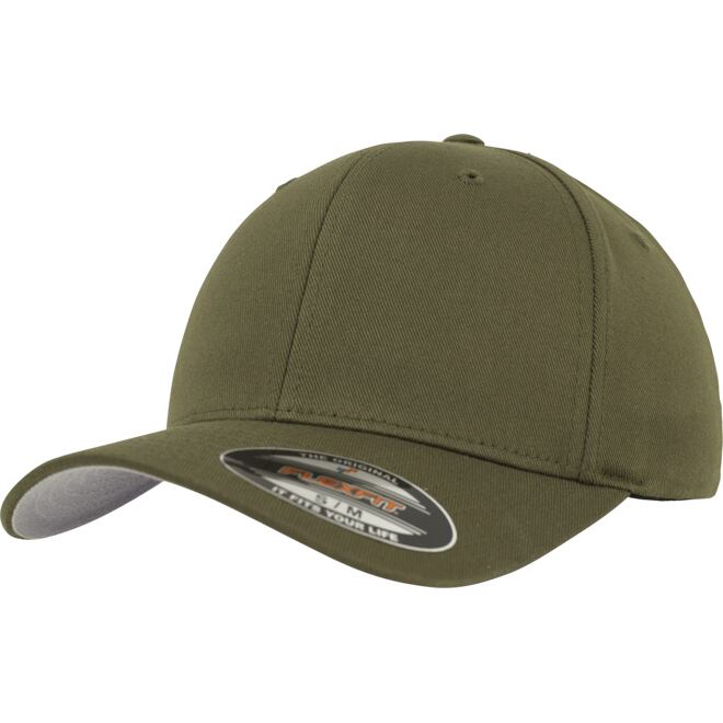 Levně Čepice Baseball Cap Flexfit Wooly Combed olivová