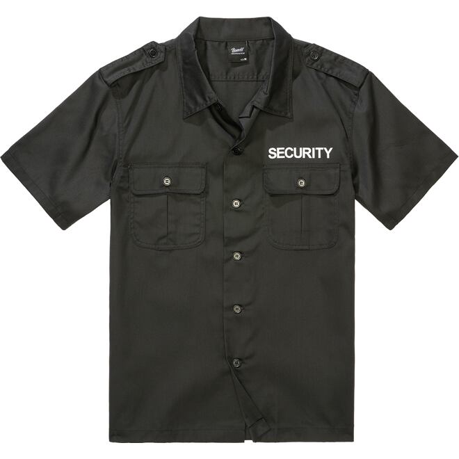 Levně Košile Security US Shirt Short Sleeve černá