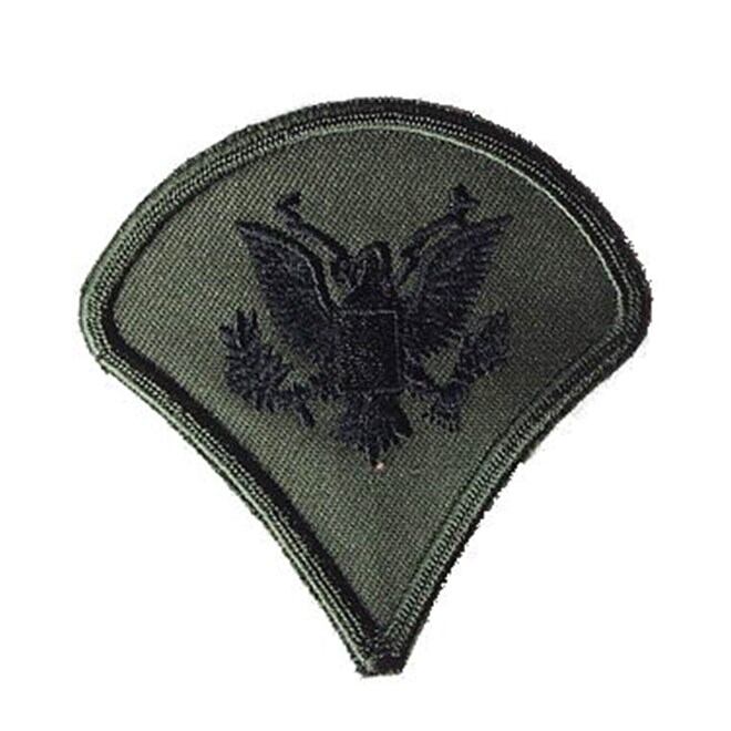Levně Nášivka: Hodnost US ARMY rukávová Specialist Fourth Class olivová | černá