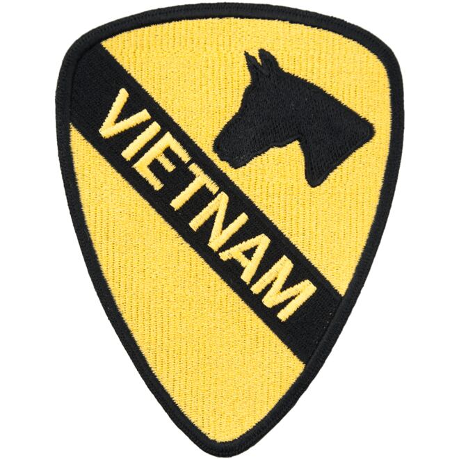 Levně Nášivka: Divize jízdní 1. (First Cavalry) Vietnam žlutá | černá
