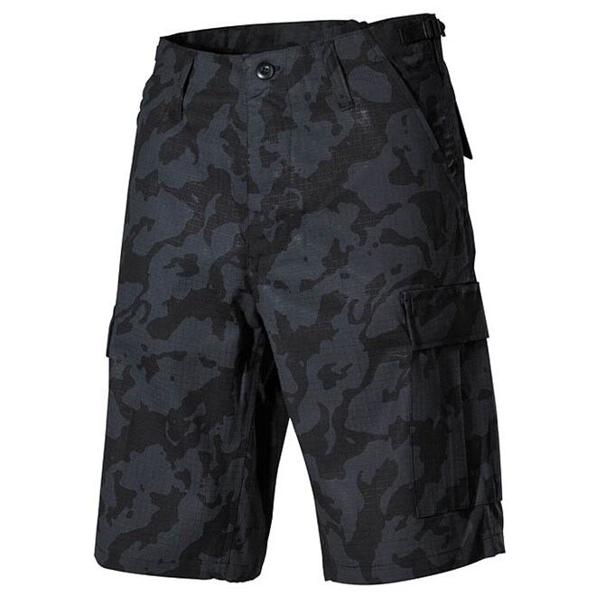 Levně Kalhoty krátké BDU RipStop blackcamo