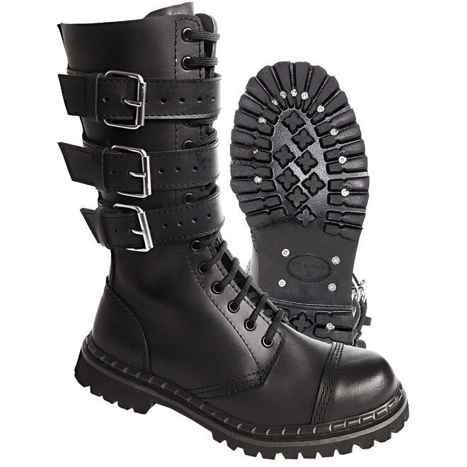 Levně Boty Phantom Boots se sponami černé