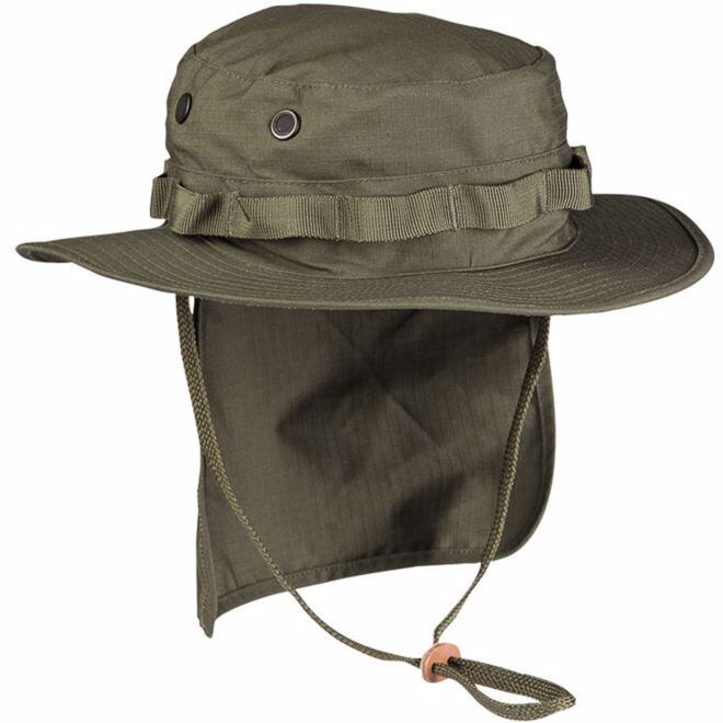 Levně Klobouk Boonie Hat s krytím týla olivový