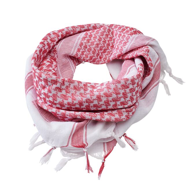 Levně Šátek Palestina: Shemag Scarf bílá | červená