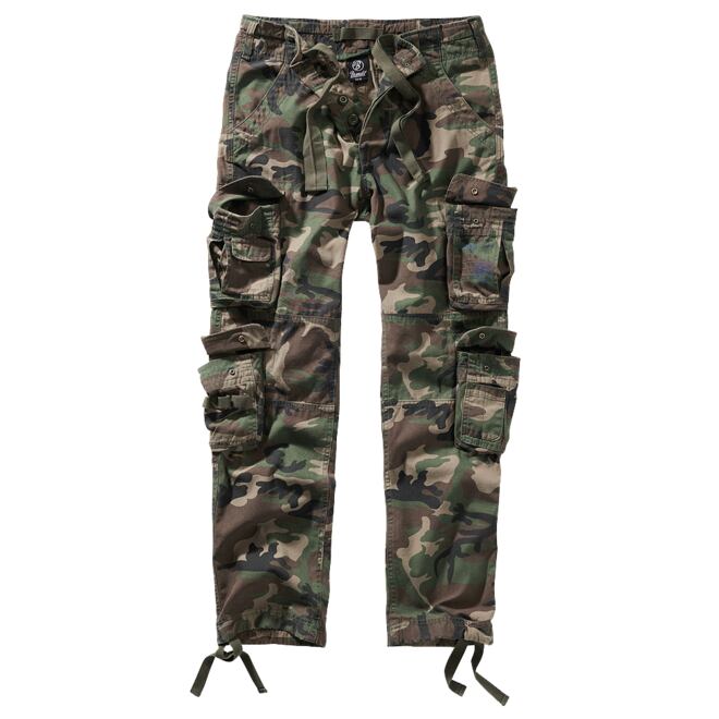 Levně Kalhoty Pure Slim Fit Trouser woodland