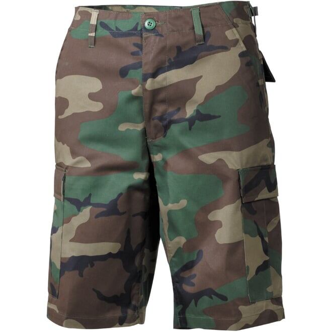 Levně Kalhoty krátké BDU woodland