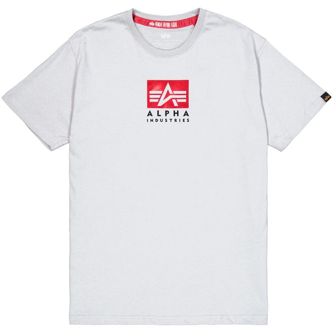Levně Tričko Alpha Satin Logo T pastel grey