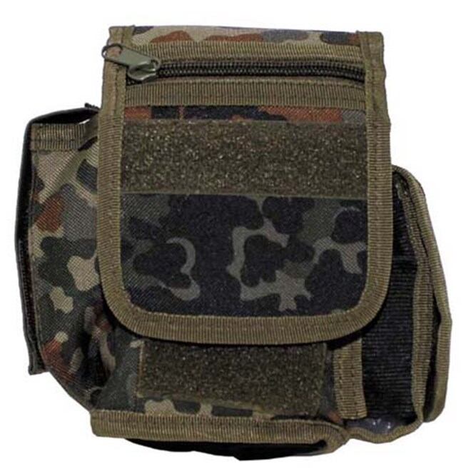 Levně Pouzdro MOLLE 3-komorové flecktarn
