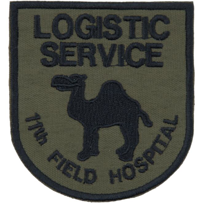 Levně Nášivka: LOGISTIC SERVICE 11th F.H. olivová | černá