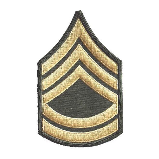 Levně Nášivka: Hodnost US ARMY rukávová Sergeant First Class olivová | žlutá