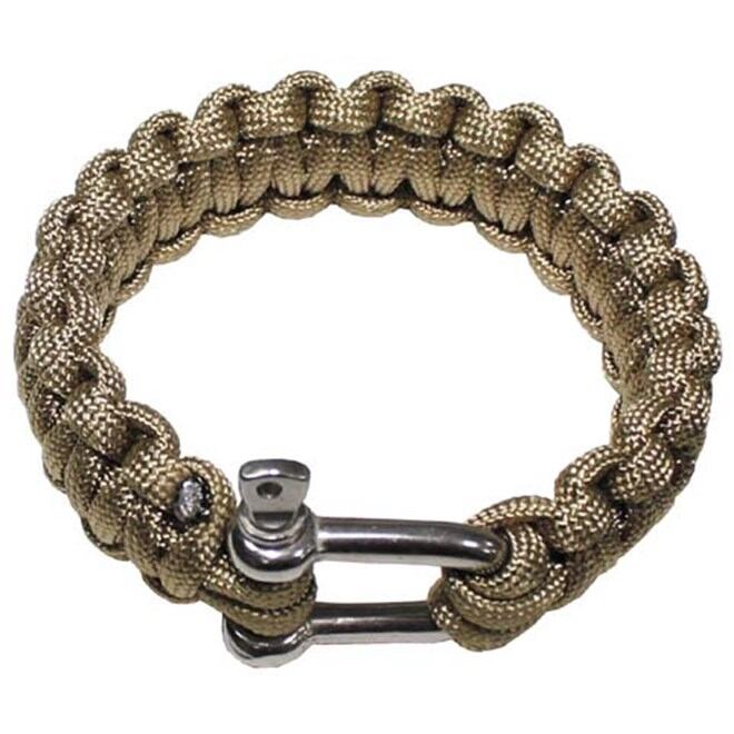 Levně Náramek Paracord 2.3, kov. spona okrový