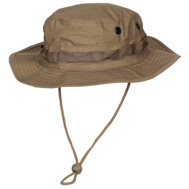 Levně Klobouk Jungle (RipStop) okrový