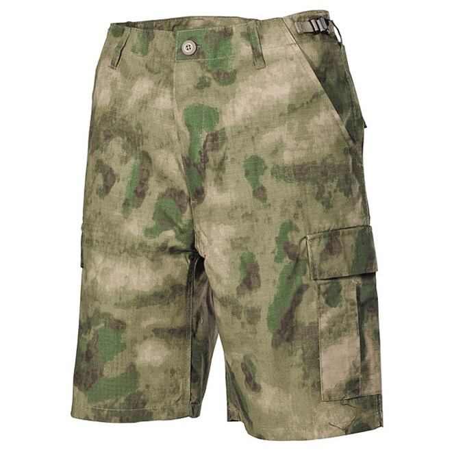 Levně Kalhoty krátké BDU RipStop HDT camo FG
