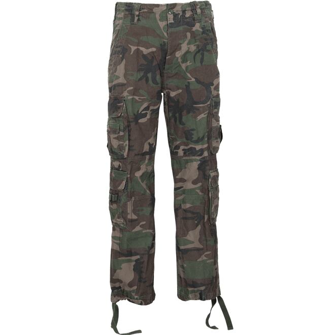 Levně Kalhoty Pure Vintage Trouser woodland