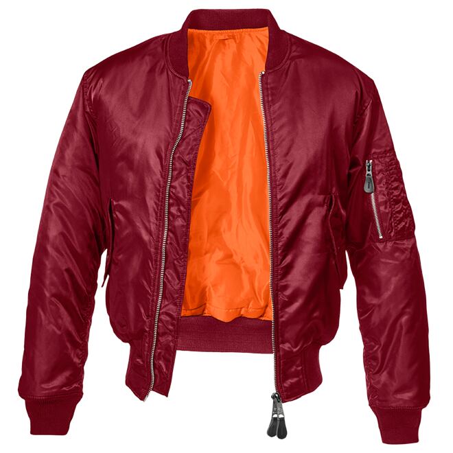 Levně Bunda MA1 Bomber Jacket bordová