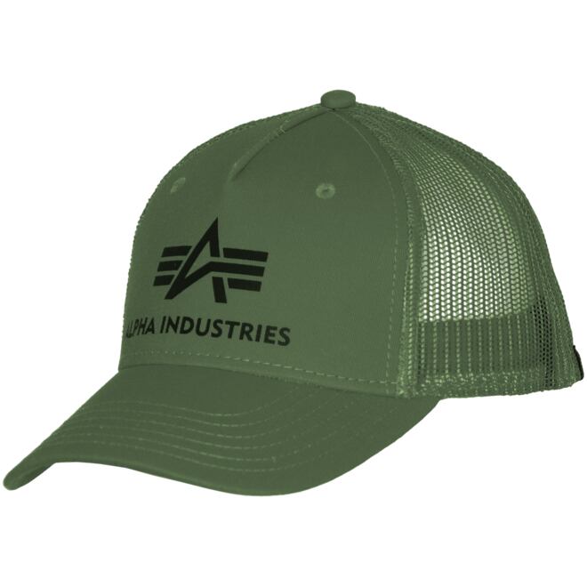 Levně Čepice Alpha Baseball Basic Trucker Cap zelená tmavě