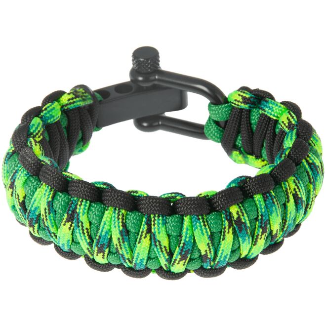 Levně Náramek Paracord GEKON 17 černá spona