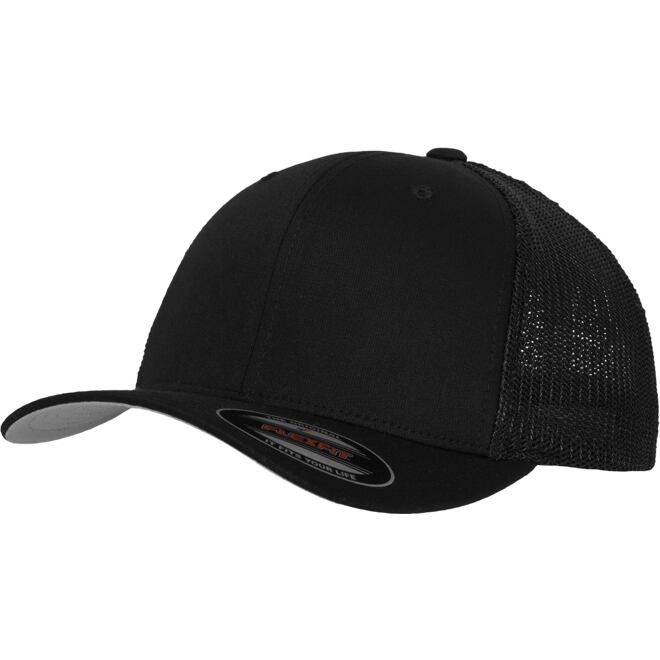 Levně Čepice Baseball Cap Flexfit Mesh Trucker černá