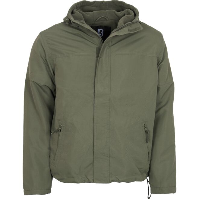 Levně Bunda Windbreaker Frontzip olivová