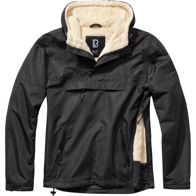 Levně Bunda Windbreaker Sherpa černá