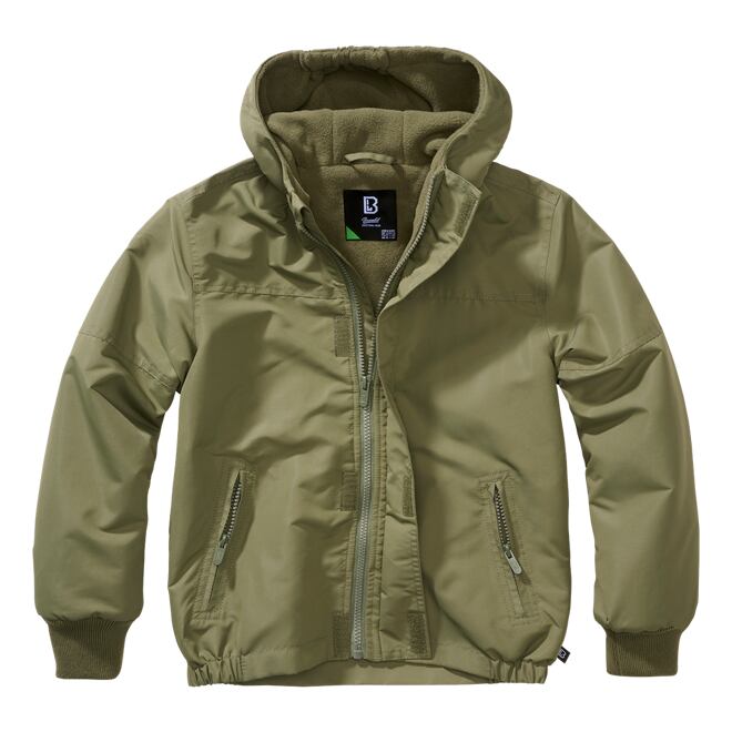 Levně Bunda dětská Kids Frontzip Windbreaker olivová