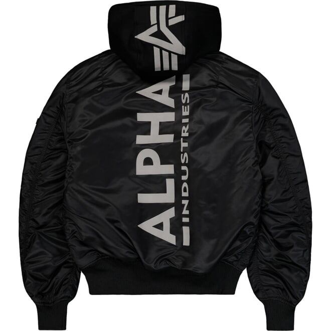 Levně Bunda Alpha MA-1 ZH Back Print černá | reflexní