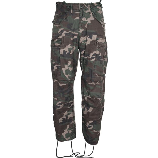 Levně Kalhoty M65 Vintage Fatigues woodland