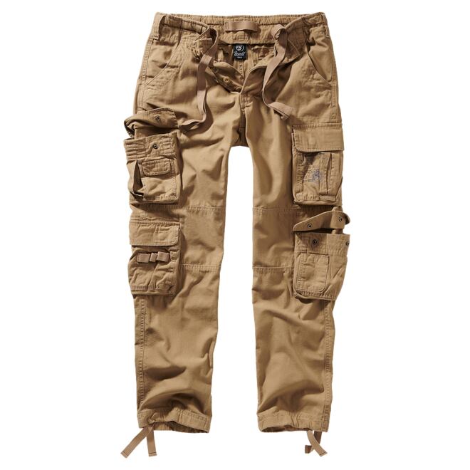 Levně Kalhoty Pure Slim Fit Trouser béžové