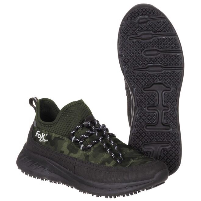 Levně Boty Outdoor Sneakers maskovací
