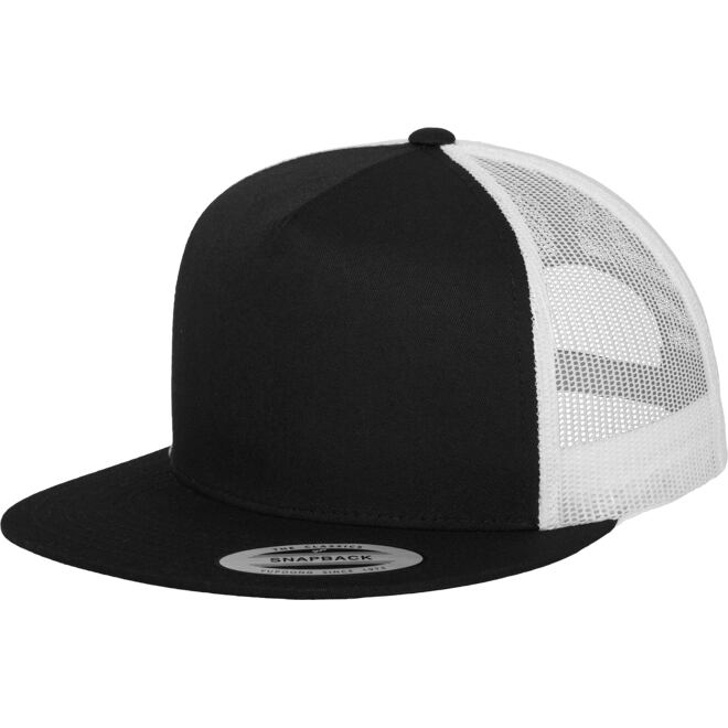 Levně Čepice Baseball Cap Classic Trucker 2-Tone černá | bílá